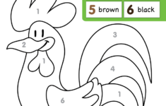 Good Morning Mr Rooster Worksheet Color By Number Super Simple