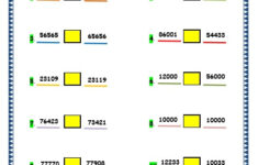 Grade 3 Maths Worksheets 5 Digit Numbers 2 12 Comparing 5 Digit