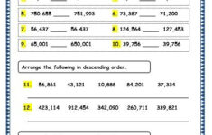 Grade 4 Maths Resources 1 2 Comparing And Ordering 5 And 6 Digit