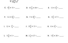 How To Multiply Mixed Numbers By Mixed Numbers Worksheets 99Worksheets