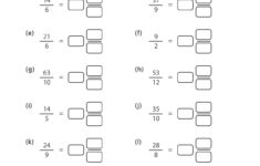 Improper Fraction As Mixed Numbers Fractions Worksheets Math