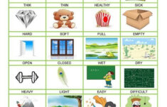 Memory Exercises For Adults Printable Adjectives Memory Game English