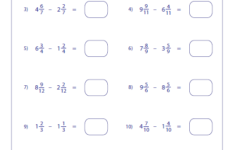 Mixed Fraction Addition With Like Denominators 2 Worksheets 99Worksheets