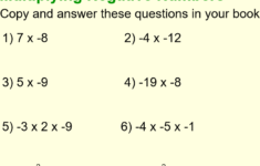 Multiplying Dividing Negative Numbers By Vics25 Teaching Resources