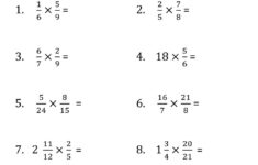 Multiplying Fractions And Mixed Numbers Worksheet