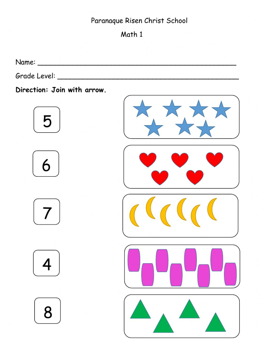 Number 0 10 Worksheet