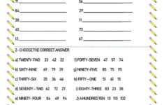 Numbers 1 100 Numbers Worksheet Pdf Numbers 1 100 Number Words