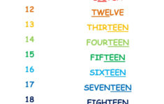 Numbers 10 To 20 Worksheet