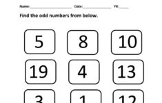 Odd And Even Numbers Online Worksheet