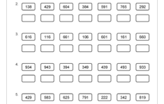 Ordering 3 digit Numbers Smallest To Largest Number And Place Value