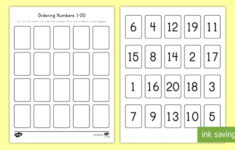 Ordering Numbers 1 20 Cut And Paste Activity teacher Made