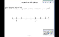 Plotting Irrational Numbers On A Number Line YouTube