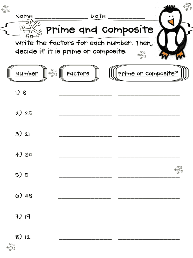 Prime Composite Numbers Math Science Pinterest Number Math And