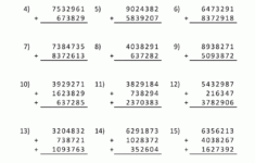 Printable Addition Worksheets 5th Grade