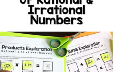 Products Sums Of Rational And Irrational Numbers Activity