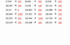 Rounding To The Nearest 100 Worksheets