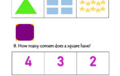 Shapes Numbers Worksheet