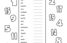 Spanish Numbers 1 20 Worksheet Writing Numbers Number Words