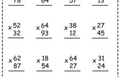 The Multiplying 2 Digit By 2 Digit Numbers Worksheets PDF