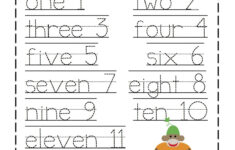 Trace The Numbers Worksheets Activity Shelter