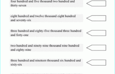 Write Numerals Up To 1 Million Given The Number Words Grade 5 Number